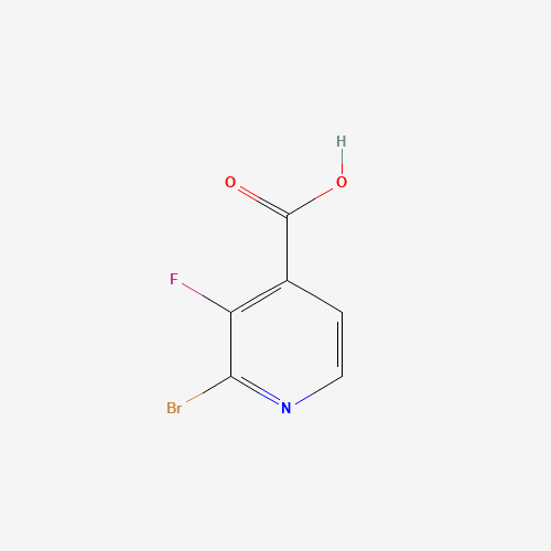 2-Bromo-3-fluoroisonicotinic acid (CAS: 1211530-89-0) - Chemical Structure and Molecular Formula 