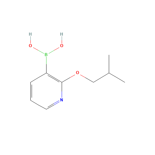 2-Isobutoxypyridine-3-boronic acid (CAS: 1218790-95-4) - Chemical Structure and Molecular Formula 