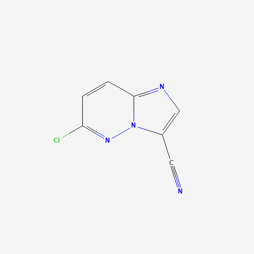 6-CHLORO-IMIDAZO[1,2-B]PYRIDAZINE-3-CARBONITRILE (CAS: 123531-54-4) - Chemical Structure and Molecular Formula 