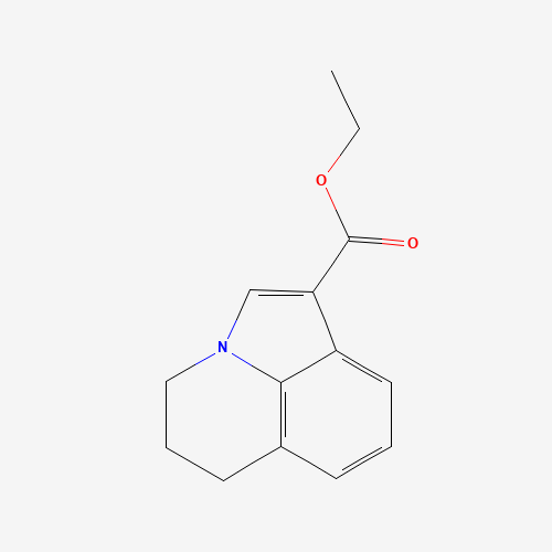 Ethyl 5,6-dihydro-4H-pyrrolo[3,2,1-ij]quinoline-1-carboxylate (CAS: 124730-53-6) - Chemical Structure and Molecular Formula 