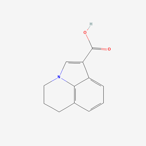 5,6-Dihydro-4H-pyrrolo[3,2,1-ij]quinoline-1-carboxylic acid (CAS: 124730-56-9) - Chemical Structure and Molecular Formula 
