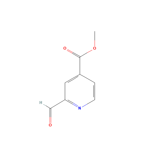 Methyl 2-formylisonicotinate (CAS: 125104-34-9) - Chemical Structure and Molecular Formula 
