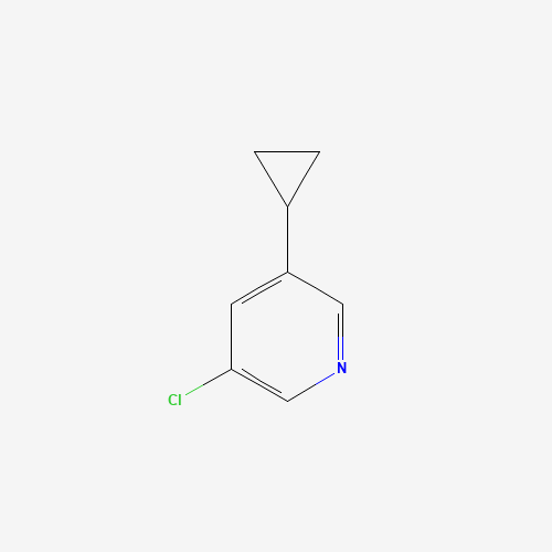 3-chloro-5-cyclopropylpyridine (CAS: 1256803-11-8) - Chemical Structure and Molecular Formula 