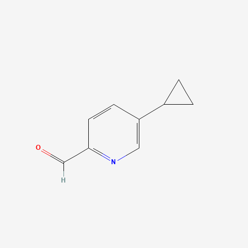 5-cyclopropylpicolinaldehyde (CAS: 1256825-21-4) - Chemical Structure and Molecular Formula 