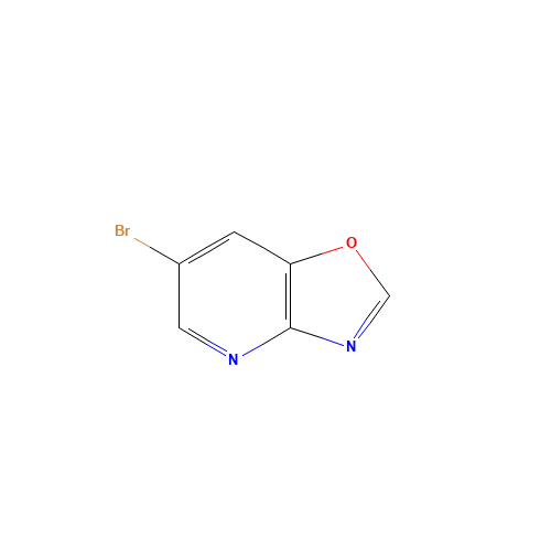 6-Bromooxazolo[4,5-b]pyridine (CAS: 1260863-86-2) - Chemical Structure and Molecular Formula 