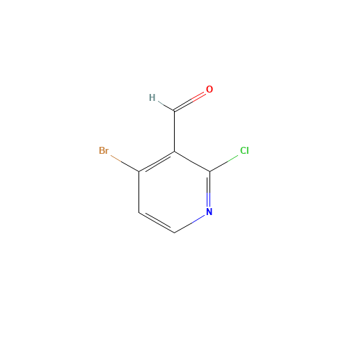 4-Bromo-2-chloropyridine-3-carboxaldehyde (CAS: 128071-84-1) - Chemical Structure and Molecular Formula 