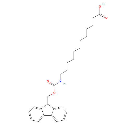 Fmoc-12-Ado-OH (CAS: 128917-74-8) - Chemical Structure and Molecular Formula 