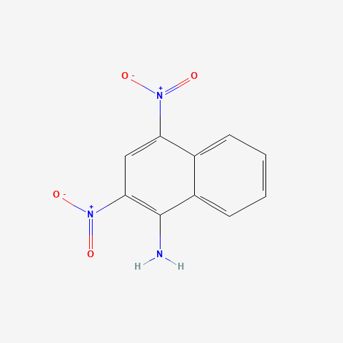 1-Naphthalenamine, 2,4-dinitro- (CAS: 13029-24-8) - Chemical Structure and Molecular Formula 