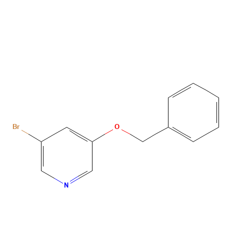 3-(benzyloxy)-5-bromopyridine (CAS: 130722-95-1) - Chemical Structure and Molecular Formula 