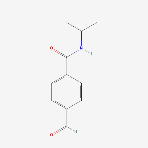 4-Formyl-N-isopropylbenzamide (CAS: 13255-50-0) - Chemical Structure and Molecular Formula 