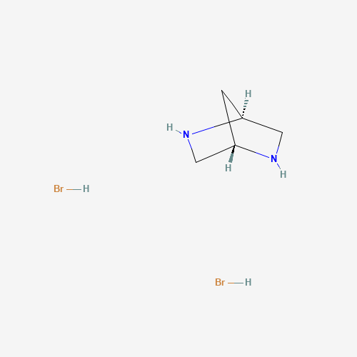 (1S,4S)-2,5-Diazabicyclo[2.2.1]heptane Dihydrobromide (CAS: 132747-20-7) - Chemical Structure and Molecular Formula 