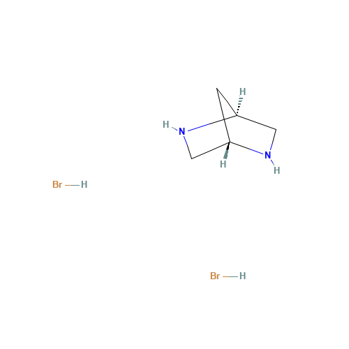 (1S,4S)-2,5-Diazabicyclo[2.2.1]heptane Dihydrobromide (CAS: 132747-20-7) - Chemical Structure and Molecular Formula 