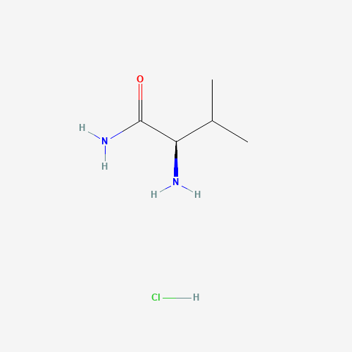 D-Valinamide hydrochloride (CAS: 133170-58-8) - Chemical Structure and Molecular Formula 