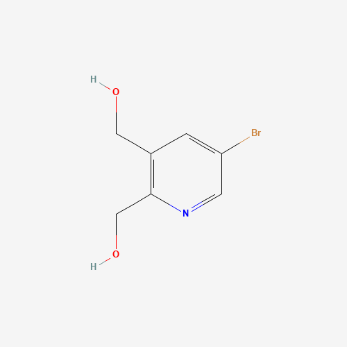 (5-bromopyridine-2,3-diyl)dimethanol (CAS: 1356330-71-6) - Chemical Structure and Molecular Formula 