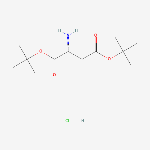 (R)-Di-tert-butyl 2-aminosuccinate hydrochloride (CAS: 135904-71-1) - Chemical Structure and Molecular Formula 