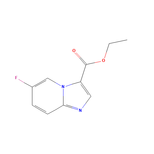 Ethyl 6-fluoroimidazo[1,2-a]pyridine-3-carboxylate (CAS: 1359655-87-0) - Chemical Structure and Molecular Formula 