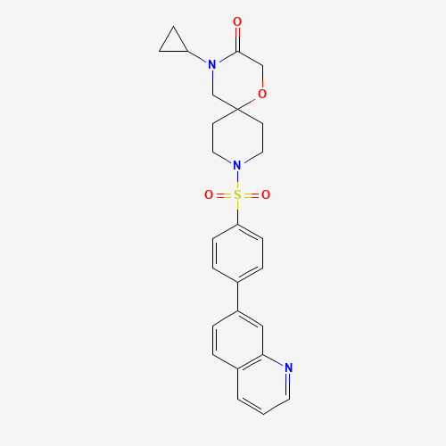 4-Cyclopropyl-9-(4-quinolin-7-yl-benzenesulfonyl)-1-oxa-4,9-diaza-spiro[5.5]undecan-3-one (CAS: 1375105-96-6) - Related Chemical Product