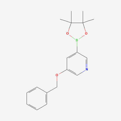 3-(benzyloxy)-5-(4,4,5,5-tetramethyl-1,3,2-dioxaborolan-2-yl)pyridine (CAS: 1375302-99-0) - Related Chemical Product