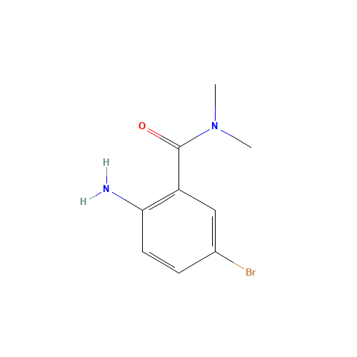 2-Amino-5-bromo-N,N-dimethylbenzamide (CAS: 139253-79-5) - Chemical Structure and Molecular Formula 