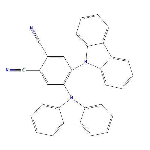 4,5-bis(carbazol-9-yl)-1,2-dicyanobenzene (CAS: 1416881-50-9) - Related Chemical Product
