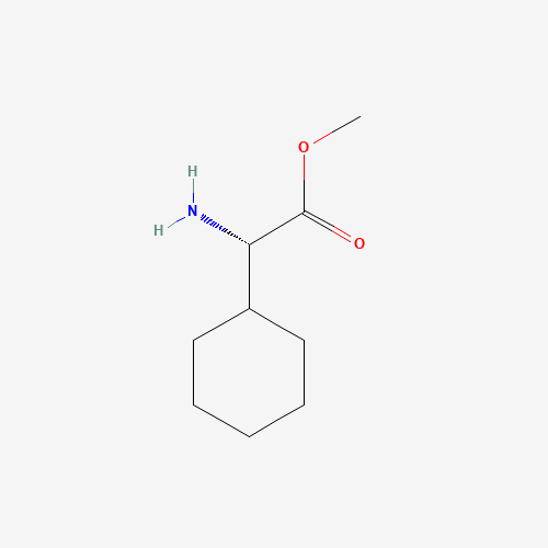 Methyl (2S)-amino(cyclohexyl)acetate hydrochloride (CAS: 145618-11-7) - Chemical Structure and Molecular Formula 