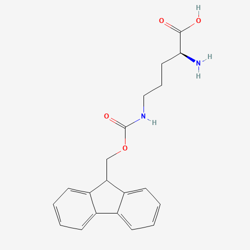 H-ORN(FMOC)-OH (CAS: 147071-84-9) - Chemical Structure and Molecular Formula 