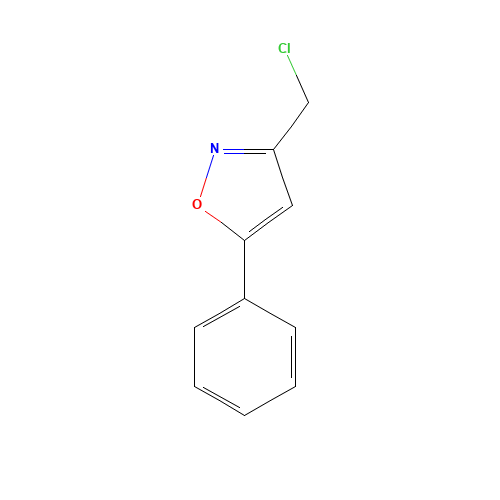 3-(chloromethyl)-5-phenylisoxazole (CAS: 14731-10-3) - Chemical Structure and Molecular Formula 