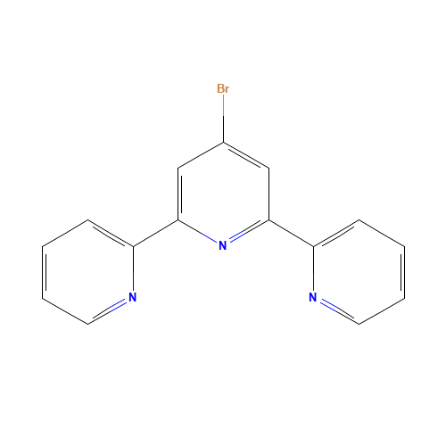 4'-Bromo-2,2':6',2''-terpyridine (CAS: 149817-62-9) - Chemical Structure and Molecular Formula 