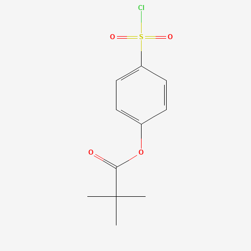 4-(CHLOROSULFONYL)PHENYL PIVALATE (CAS: 150374-99-5) - Chemical Structure and Molecular Formula 