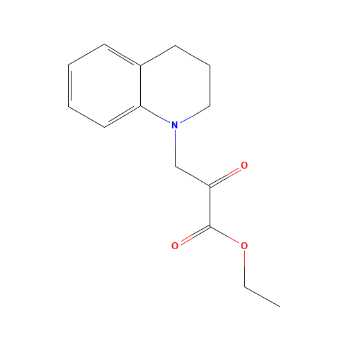 ethyl 3-(3,4-dihydroquinolin-1(2H)-yl)-2-oxopropanoate (CAS: 152712-44-2) - Chemical Structure and Molecular Formula 