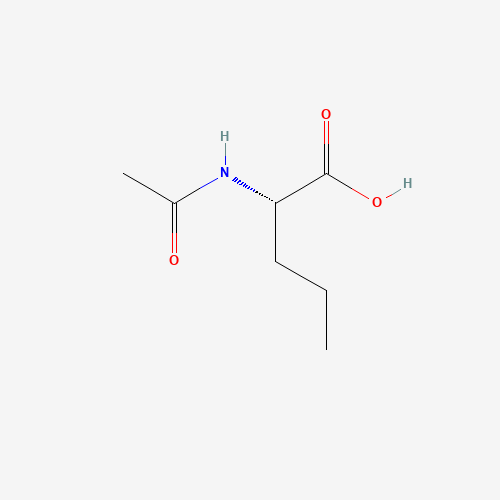 N-ACETYL-L-NORVALINE (CAS: 15891-50-6) - Chemical Structure and Molecular Formula 