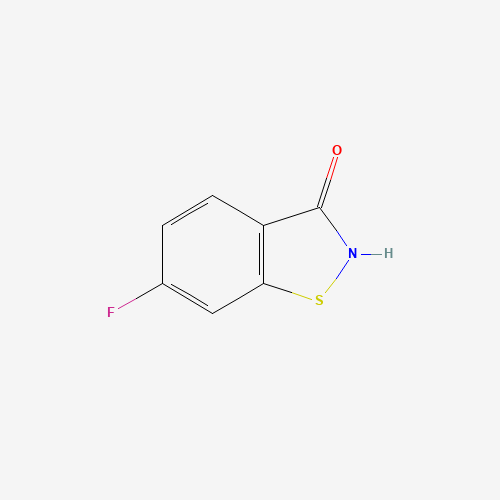 6-Fluoro-1,2-benzoisothiazol-3(2H)-one (CAS: 159803-11-9) - Chemical Structure and Molecular Formula 