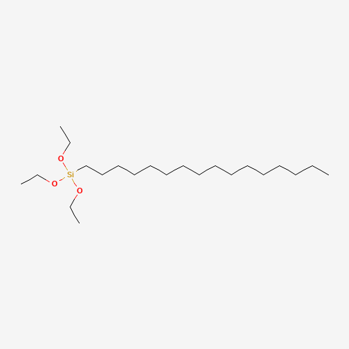 N-HEXADECYLTRIETHOXYSILANE (CAS: 16415-13-7) - Chemical Structure and Molecular Formula 