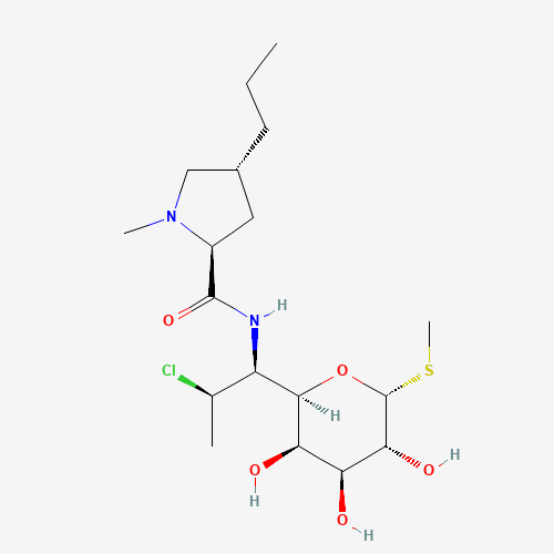 7-epi-Clindamycin (CAS: 16684-06-3) - Chemical Structure and Molecular Formula 