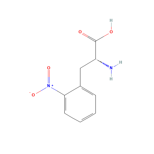 (R)-2-Amino-3-(2-nitrophenyl)propanoic acid (CAS: 169383-17-9) - Chemical Structure and Molecular Formula 