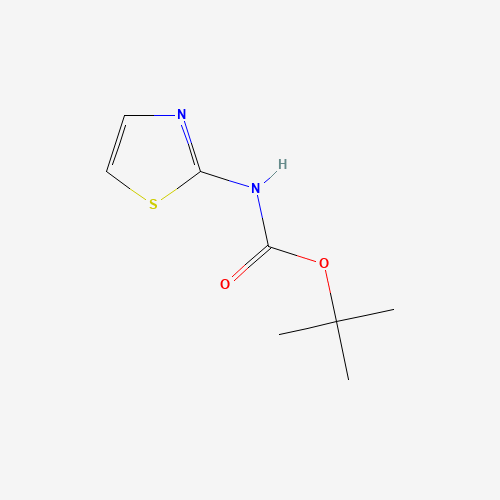 tert-Butyl Thiazol-2-ylcarbamate (CAS: 170961-15-6) - Chemical Structure and Molecular Formula 