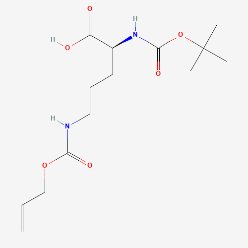 Boc-Orn(Alloc)-OH (CAS: 171820-74-9) - Chemical Structure and Molecular Formula 