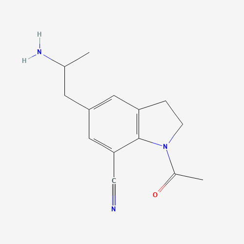 1-Acetyl-5-(2-aminopropyl)indoline-7-carbonitrile (CAS: 175837-01-1) - Related Chemical Product