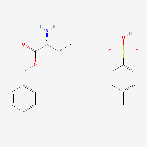 D-Valine Benzyl Ester p-Toluenesulfonate (CAS: 17662-84-9) - Chemical Structure and Molecular Formula 