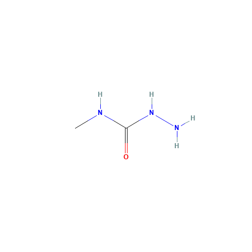 n-methylhydrazinecarboxamide (CAS: 17696-95-6) - Chemical Structure and Molecular Formula 