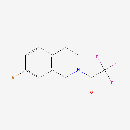 1-(7-Bromo-3,4-dihydroisoquinolin-2(1H)-yl)-2,2,2-trifluoroethanone (CAS: 181514-35-2) - Chemical Structure and Molecular Formula 