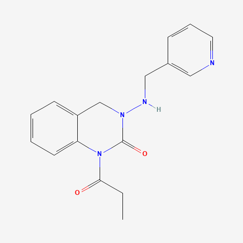 3,4-Dihydro-1-(1-oxopropyl)-3-[(3-pyridinylMethyl)-aMino]-2(1H)-quinazolinone (CAS: 183053-92-1) - Related Chemical Product