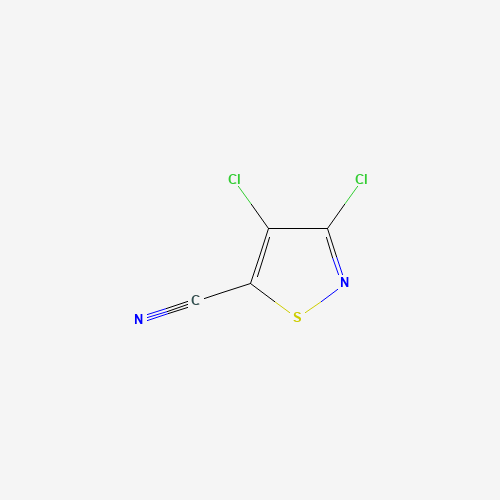 C(#N)C1=C(C(=NS1)Cl)Cl (CAS: 18480-52-9) - Chemical Structure and Molecular Formula 