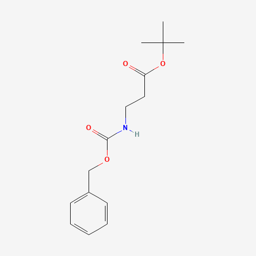 tert-Butyl 3-(((benzyloxy)carbonyl)amino)propanoate (CAS: 18605-26-0) - Chemical Structure and Molecular Formula 