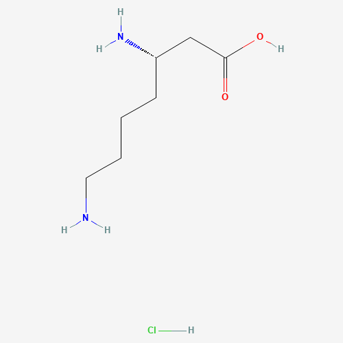 L-beta-Homolysine dihydrochloride (CAS: 192003-02-4) - Chemical Structure and Molecular Formula 
