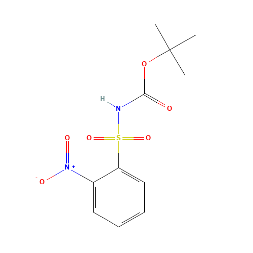 N-Boc-2-nitrobenzenesulfonamide (CAS: 198572-71-3) - Chemical Structure and Molecular Formula 