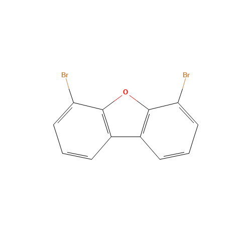 4,6-dibromodibenzofuran (CAS: 201138-91-2) - Chemical Structure and Molecular Formula 