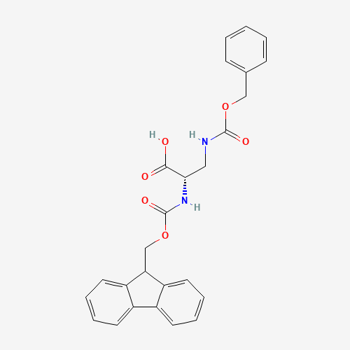 Fmoc-Dap(Z)-OH (CAS: 204316-36-9) - Chemical Structure and Molecular Formula 