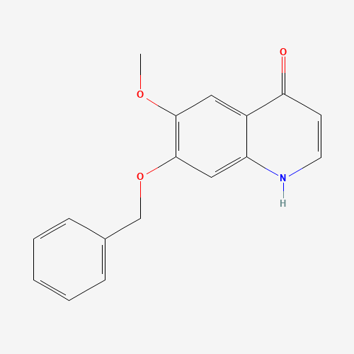 7-(benzyloxy)-6-methoxyquinolin-4(1H)-one (CAS: 205448-29-9) - Chemical Structure and Molecular Formula 