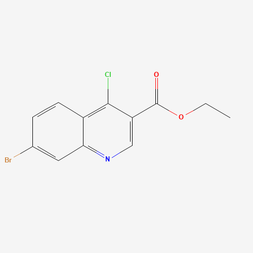 Ethyl 7-bromo-4-chloroquinoline-3-carboxylate (CAS: 206257-41-2) - Chemical Structure and Molecular Formula 